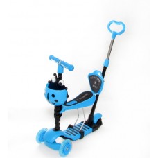 Самокат-толокар RS Scooter 5 в 1 синий
